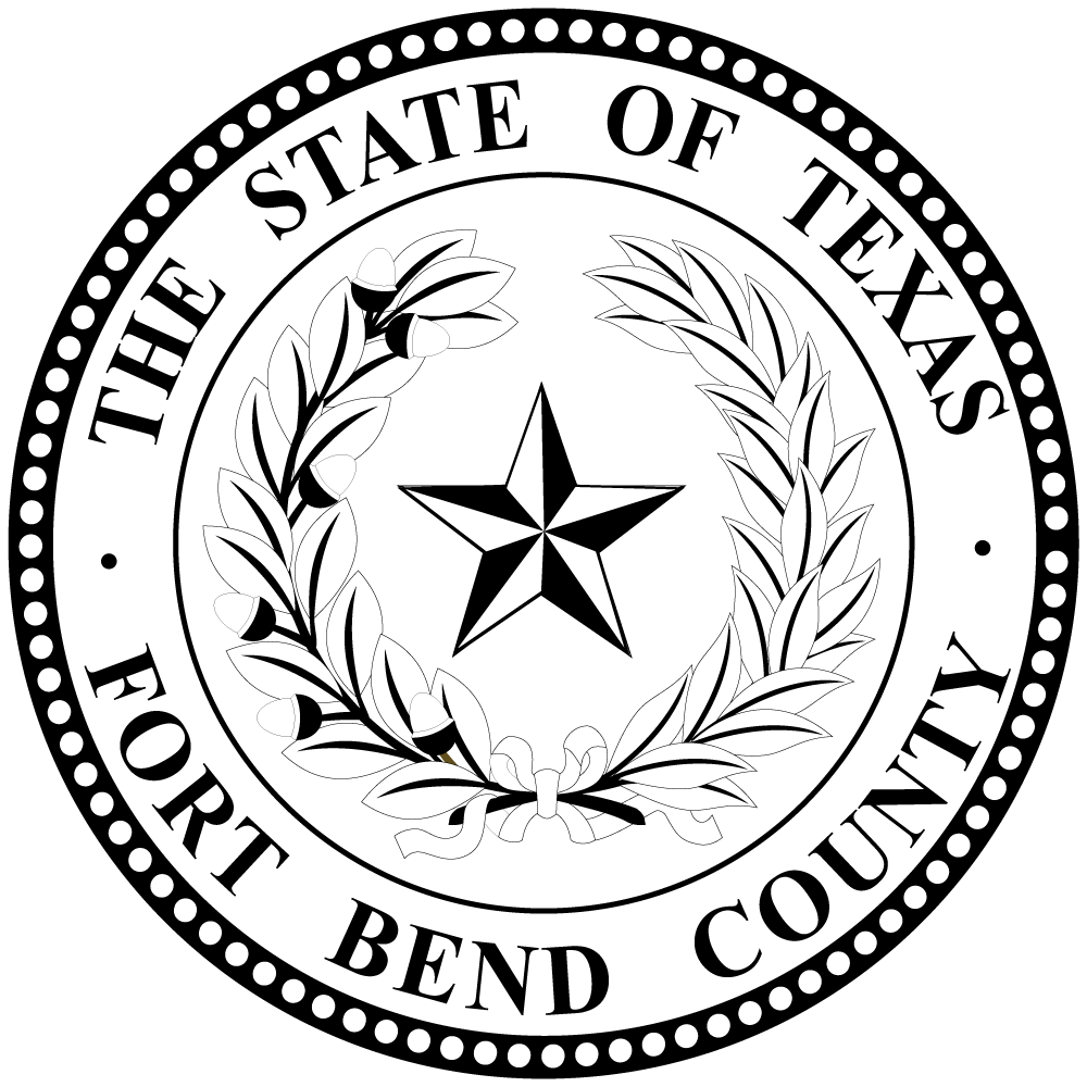 FORT BEND SEAL 1000x1000 Black and Whte